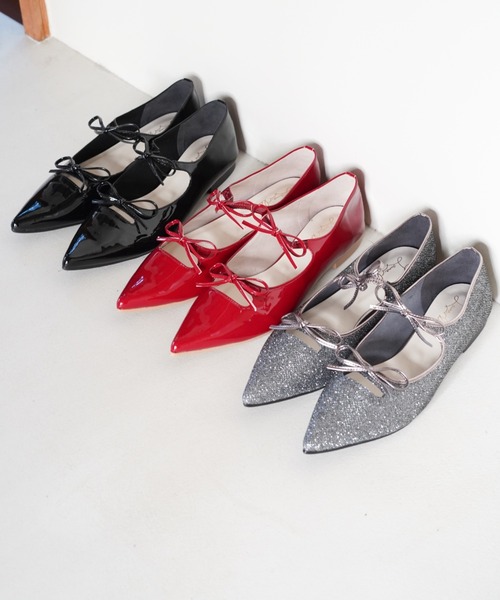 Launa lea（ラウナレア）の「【26春夏新色】ダブルリボンメリージェーンフラットパンプス(0589)（パンプス・レディース・アイボリー/ブラック/シルバー/ピンク/レッド/ダークグレー/ホワイト系その他・24.0cm/25.0cm/24.5cm/23.5cm/23.0cm/22.5cm/22.0cm）」の17枚目の写真