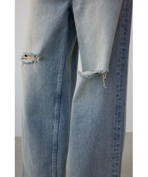 AZUL by moussy(アズールバイマウジー)の「AZUL DENIM ダメージラップデニム(デニムパンツ・レディース・ライトブルー・SMALL/MEDIUM)」の10枚目の写真