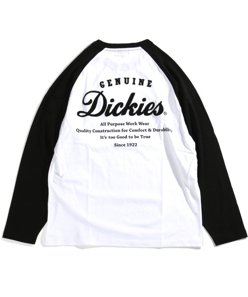 Dickies（ディッキーズ）の「【neos】GENUINE DICKIES ジェニュイン ディッキーズ ロゴ 刺繍 袖プリント ラグラン ロングスリーブ Tシャツ（Tシャツ/カットソー・メンズ・ホワイト×ネイビー/ホワイト/ホワイト×ブラック/ブラック・MEDIUM/LARGE/X-LARGE）」の22枚目の写真