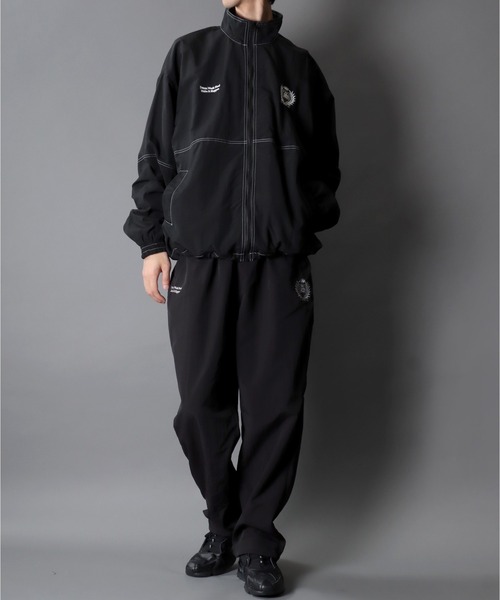 SITRY（シトリー）の「SITRY Nylon Pants/別注 ナイロンパンツ トラックパンツ セットアップ対応 ユニフォーム ブロークコア（その他パンツ・メンズ・ブラック/ライトグレー/チャコール・M/L/LL）」の9枚目の写真