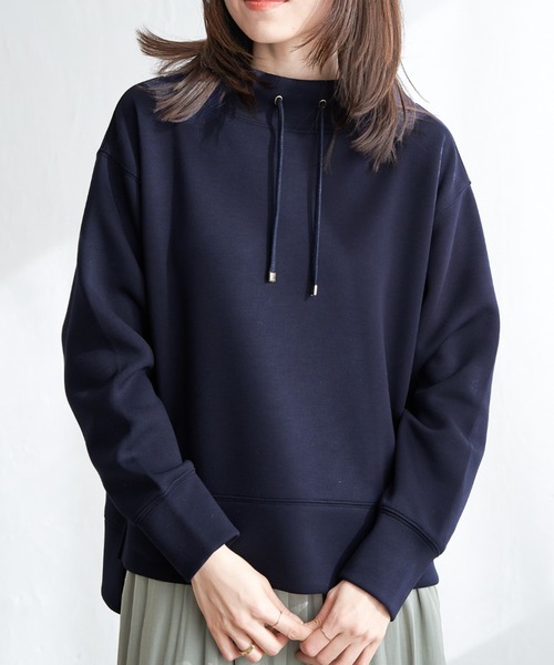 ikka（イッカ）の「【雑誌InRed4月号掲載】GOKU楽ダンボールスピンドル【親子コーデ】（スウェット・レディース・ベージュ/ネイビー/オフホワイト/オレンジ/ブルー/ミント・S/M/L）」の4枚目の写真