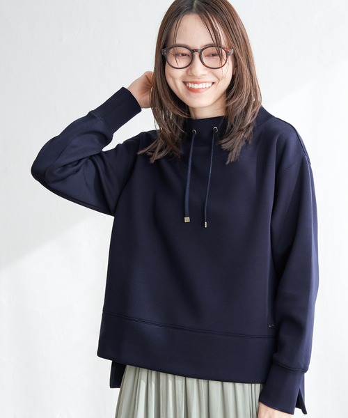 ikka（イッカ）の「【雑誌InRed4月号掲載】GOKU楽ダンボールスピンドル【親子コーデ】（スウェット・レディース・ベージュ/ネイビー/オフホワイト/オレンジ/ブルー/ミント・S/M/L）」の14枚目の写真