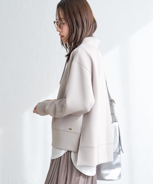 ikka（イッカ）の「【雑誌InRed4月号掲載】GOKU楽ダンボールスピンドル【親子コーデ】（スウェット・レディース・ベージュ/ネイビー/オフホワイト/オレンジ/ブルー/ミント・S/M/L）」の11枚目の写真