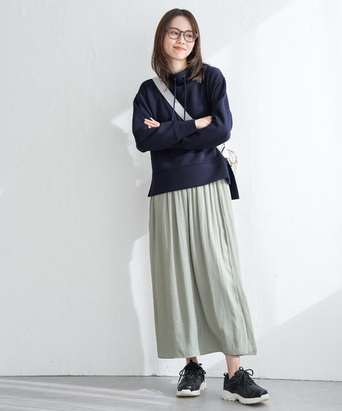 ikka（イッカ）の「【雑誌InRed4月号掲載】GOKU楽ダンボールスピンドル【親子コーデ】（スウェット・レディース・ベージュ/ネイビー/オフホワイト/オレンジ/ブルー/ミント・S/M/L）」の17枚目の写真