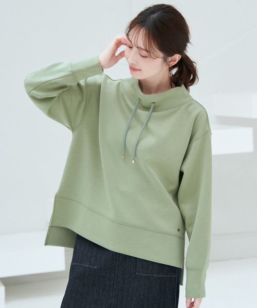 ikka（イッカ）の「【雑誌InRed4月号掲載】GOKU楽ダンボールスピンドル【親子コーデ】（スウェット・レディース・ベージュ/ネイビー/オフホワイト/オレンジ/ブルー/ミント・S/M/L）」の21枚目の写真