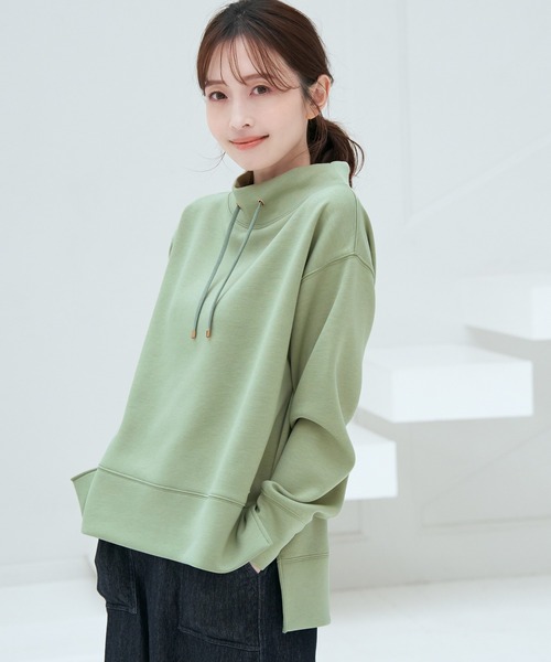 ikka（イッカ）の「【雑誌InRed4月号掲載】GOKU楽ダンボールスピンドル【親子コーデ】（スウェット・レディース・ベージュ/ネイビー/オフホワイト/オレンジ/ブルー/ミント・S/M/L）」の20枚目の写真