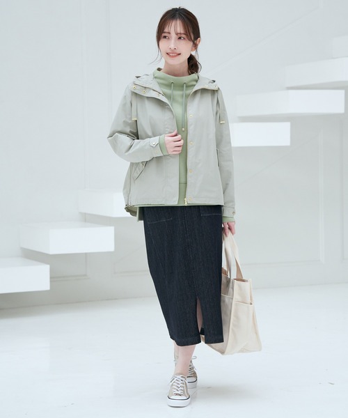 ikka（イッカ）の「【雑誌InRed4月号掲載】GOKU楽ダンボールスピンドル【親子コーデ】（スウェット・レディース・ベージュ/ネイビー/オフホワイト/オレンジ/ブルー/ミント・S/M/L）」の19枚目の写真