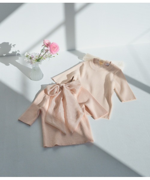 PEACH JOHN（ピーチジョン）の「バックリボンニットプルオーバー（ニット/セーター・レディース・ピンク/ピンクベージュ・ONE SIZE）」の9枚目の写真