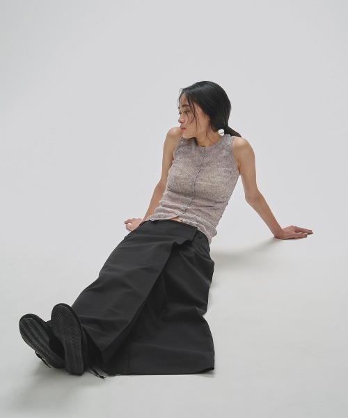 TODAYFUL（トゥデイフル）の「Twill Wrap Skirt（スカート・レディース・ブラック/チョコ・36inch/38inch）」の8枚目の写真