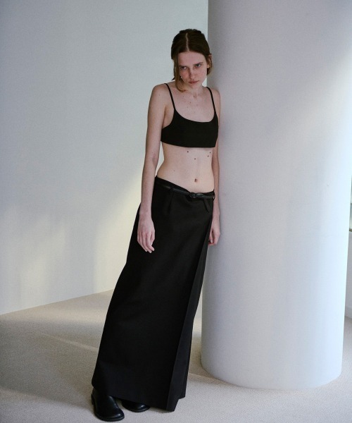 TODAYFUL（トゥデイフル）の「Twill Wrap Skirt（スカート・レディース・ブラック/チョコ・36inch/38inch）」の9枚目の写真