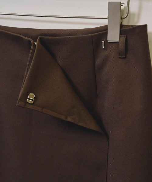 TODAYFUL（トゥデイフル）の「Twill Wrap Skirt（スカート・レディース・ブラック/チョコ・36inch/38inch）」の15枚目の写真