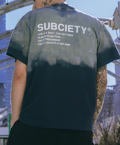 Subciety（サブサエティ）の「Faded tee（Tシャツ/カットソー・メンズ・ブラック/ネイビー/ピンク・XX-LARGE/X-LARGE/LARGE/MEDIUM/SMALL）」の2枚目の写真