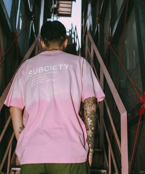 Subciety（サブサエティ）の「Faded tee（Tシャツ/カットソー・メンズ・ブラック/ネイビー/ピンク・XX-LARGE/X-LARGE/LARGE/MEDIUM/SMALL）」の10枚目の写真