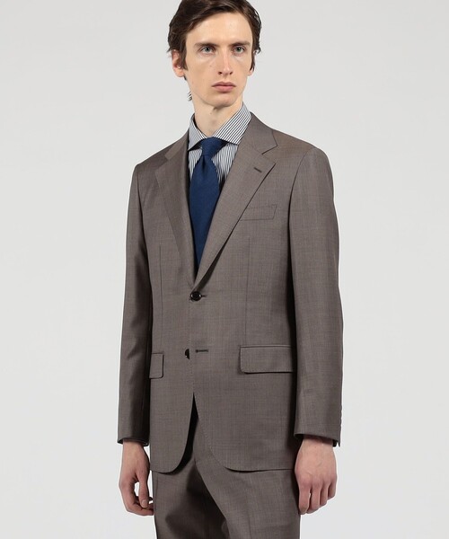 TOMORROWLAND (トゥモローランド)の「TROFEO ウール シングルブレステッド2Bスーツ E.Zegna(スーツジャケット・メンズ・ネイビー/ブラウン・46/48/52/42/44/50/54)」の3枚目の写真