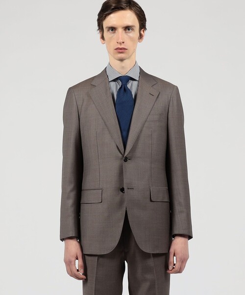 TOMORROWLAND (トゥモローランド)の「TROFEO ウール シングルブレステッド2Bスーツ E.Zegna(スーツジャケット・メンズ・ネイビー/ブラウン・46/48/52/42/44/50/54)」の4枚目の写真