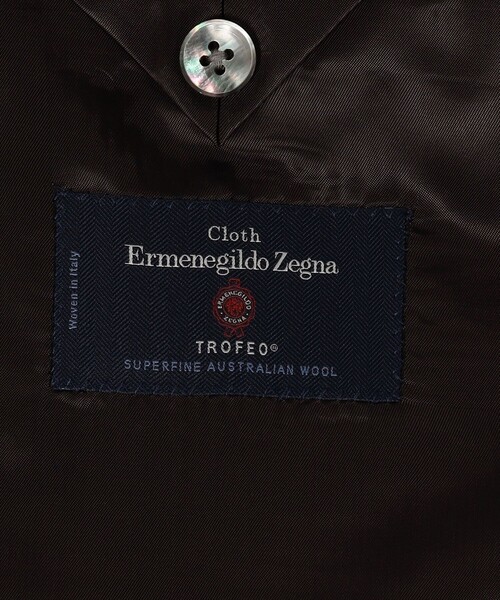 TOMORROWLAND (トゥモローランド)の「TROFEO ウール シングルブレステッド2Bスーツ E.Zegna(スーツジャケット・メンズ・ネイビー/ブラウン・46/48/52/42/44/50/54)」の14枚目の写真