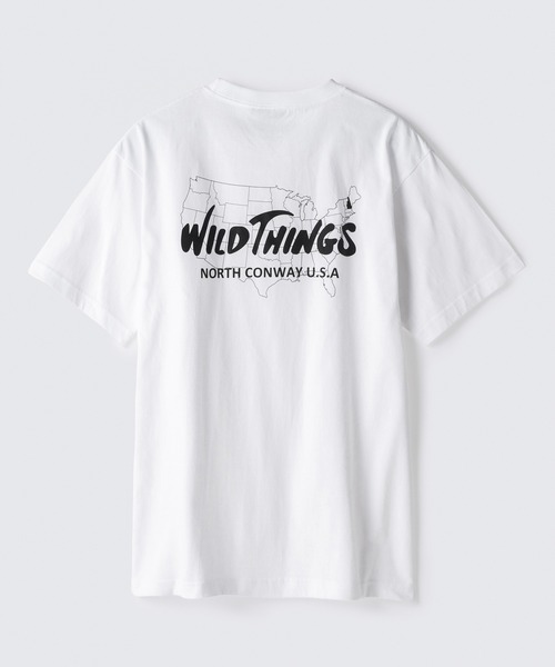 WILD THINGS（ワイルドシングス）の「WILD THINGS/ワイルドシングス BIRTH PLACE TEE ショートスリーブTシャツ（Tシャツ/カットソー・メンズ・ホワイト/ブラック・M/L/XL）」の3枚目の写真