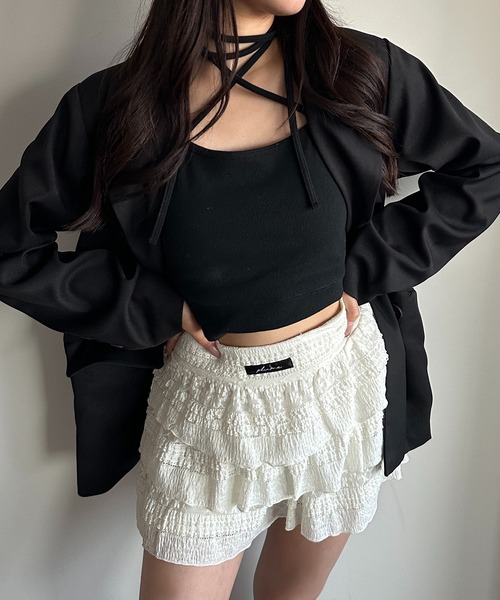 apres jour mignon（アプレジュールミニョン）の「【SETUP可能】オーバーＷジャケット【ZOZOTOWN限定アイテム】（テーラードジャケット・レディース・グレー/チャコールグレー/ネイビー/ブラック・フリー/X-LARGE）」の9枚目の写真