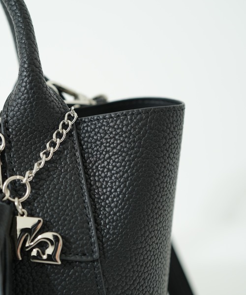 MURUA（ムルーア）の「【MURUA/ムルーア】 TASSEL SERIES　ハンドバッグ（ハンドバッグ・レディース・ネイビー/ブラック/ライトグレー・FREE）」の7枚目の写真