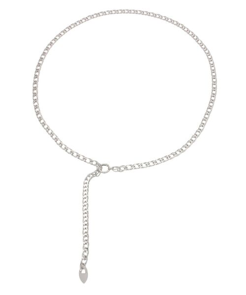 MURUA（ムルーア）の「2WAYチェーンベルト（ベルト・レディース・シルバー・FREE）」の4枚目の写真