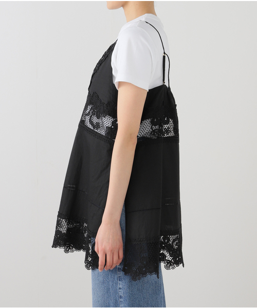 journal standard L'essage(ジャーナルスタンダードレサージュ)の「ケミカルレースキャミ(シャツ/ブラウス・レディース・ホワイト/ブラック・FREE)」の20枚目の写真