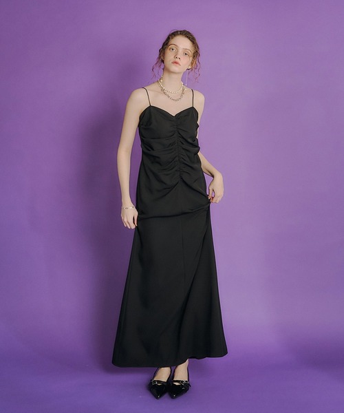 et.UNiVER(エトユニベール)の「goldyflower manyway dress(ドレス・レディース・ブラック/グレー/キャメル・SMALL/MEDIUM/LARGE)」の15枚目の写真