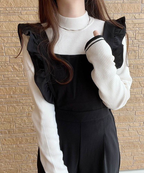 Nana（ナナ）の「フリルオールインワン（サロペット/オーバーオール・レディース・ブラック・FREE）」の7枚目の写真