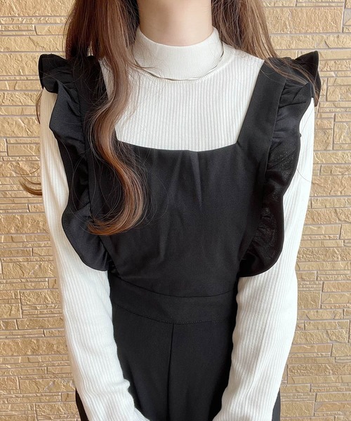 Nana（ナナ）の「フリルオールインワン（サロペット/オーバーオール・レディース・ブラック・FREE）」の9枚目の写真