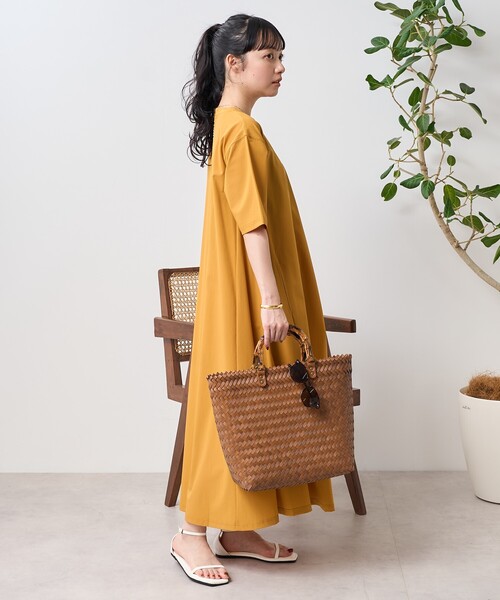 美品 フリークスストア サウザンドマイル 5分袖フレアワンピース ポーチ付 黒 美品 フリークスストア サウザンドマイル 5分袖フレアワンピース