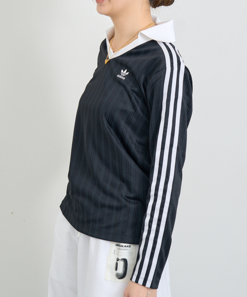 セール】adidas/ アディダス V-NECK LS TEE（Tシャツ/カットソー