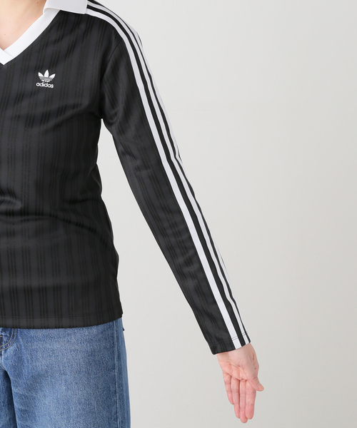 セール】adidas/ アディダス V-NECK LS TEE（Tシャツ/カットソー