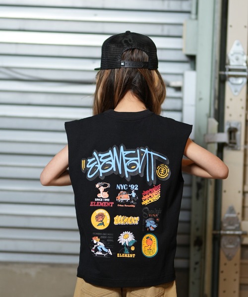 ELEMENT（エレメント）の「ELEMENT/エレメント ACOMPANY NO SLEEVE YOUTH キッズ タンクトップ BF02E-356（タンクトップ・キッズ・ブラック/ホワイト・130cm/140cm/150cm/160cm）」の13枚目の写真