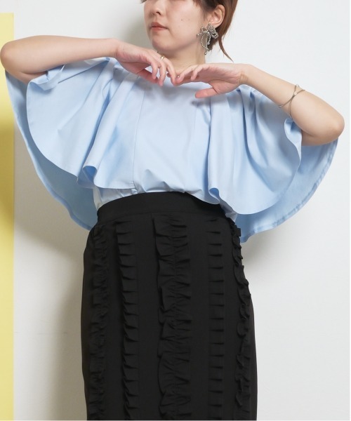 tシャツ ケープ風 裾ラウンドデザイン キレイ目カットソー Tシャツ レディース ケープ風 裾ラウンドデザイン キレイ目カットソー Tシャツ Palm