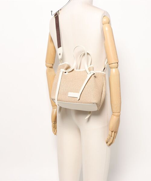 SALON de RUBAN（サロンドルヴァン）の「【SALON de RUBAN / サロン ド ルヴァン】 2wayトートバッグ（トートバッグ・レディース・ブラック/ブラウン/ホワイト・FREE）」の7枚目の写真