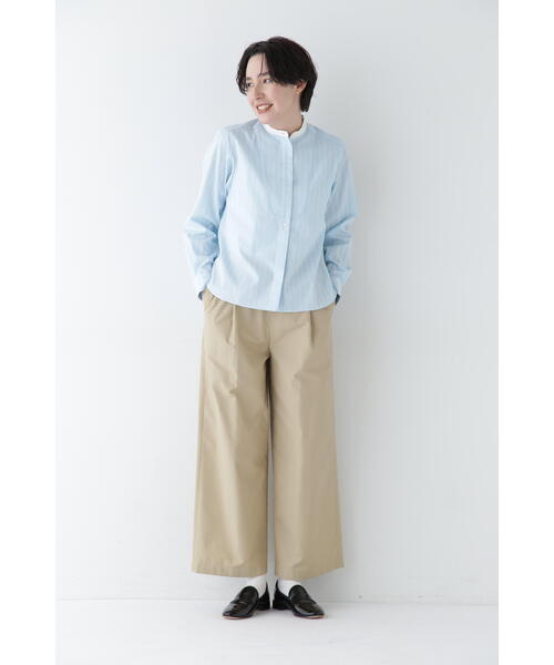 human woman（ヒューマンウーマン）の「◆Ｃ／Ｎソフトツイルワンピース（つなぎ/オールインワン・レディース・ネイビー/ベージュ・MEDIUM）」の10枚目の写真