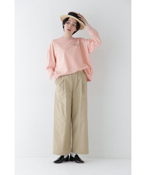 human woman（ヒューマンウーマン）の「◆Ｃ／Ｎソフトツイルワンピース（つなぎ/オールインワン・レディース・ネイビー/ベージュ・MEDIUM）」の13枚目の写真