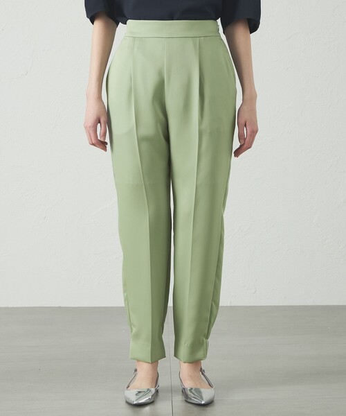 CAST:(キャストコロン)の「【セットアップ対応/オンでもオフでも活躍】サテンジョッパーズパンツ(その他パンツ・レディース・グリーン/ネイビー/ベージュ・S/M)」の9枚目の写真