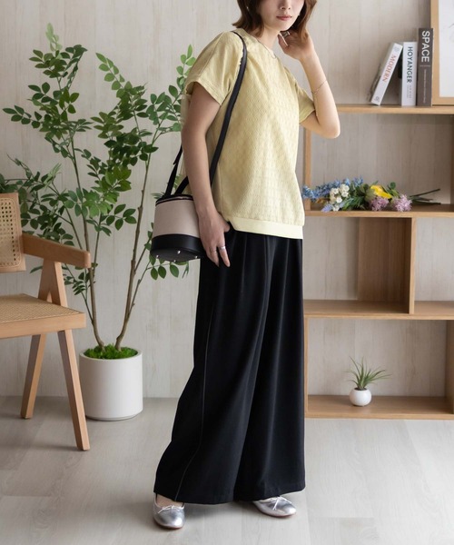NAVY(ネイビー)の「nAvy SARARI ウェーブワイドパンツ(その他パンツ・レディース・チャコールグレー/ブラック/オレンジ/ベージュ/ブラウン・M/L)」の12枚目の写真