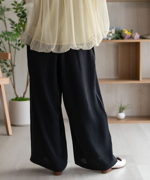 NAVY(ネイビー)の「nAvy SARARI ウェーブワイドパンツ(その他パンツ・レディース・チャコールグレー/ブラック/オレンジ/ベージュ/ブラウン・M/L)」の16枚目の写真
