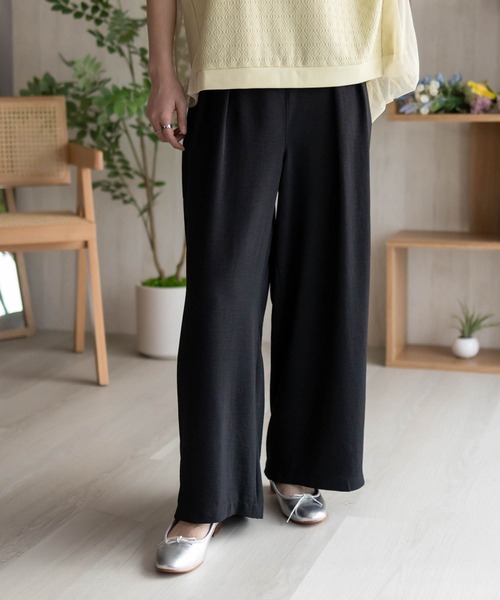 NAVY(ネイビー)の「nAvy SARARI ウェーブワイドパンツ(その他パンツ・レディース・チャコールグレー/ブラック/オレンジ/ベージュ/ブラウン・M/L)」の14枚目の写真