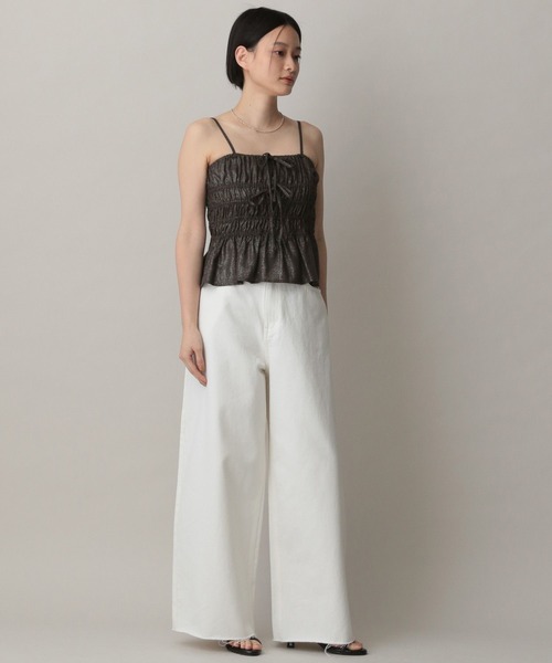 A part by(アパートバイ)の「ハクキャミビスチェ(キャミソール・レディース・チャコールグレー/ブラウン/ライトベージュ・FREE)」の10枚目の写真