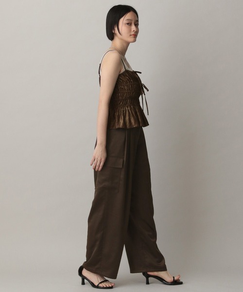 A part by(アパートバイ)の「ハクキャミビスチェ(キャミソール・レディース・チャコールグレー/ブラウン/ライトベージュ・FREE)」の4枚目の写真