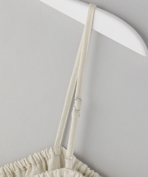 A part by(アパートバイ)の「ハクキャミビスチェ(キャミソール・レディース・チャコールグレー/ブラウン/ライトベージュ・FREE)」の13枚目の写真