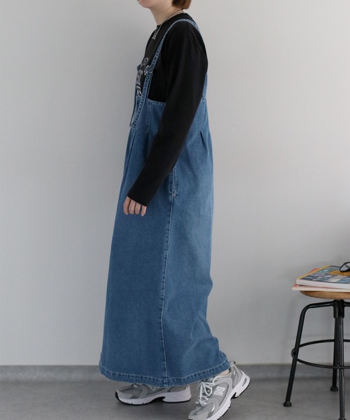 cepo（セポ）の「〈2way〉〈セットアップ対応〉デニムジャンパースカート（ジャンパースカート・レディース・ブルー系2/ブルー系3・M）」の17枚目の写真