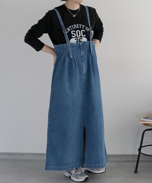 cepo（セポ）の「〈2way〉〈セットアップ対応〉デニムジャンパースカート（ジャンパースカート・レディース・ブルー系2/ブルー系3・M）」の21枚目の写真