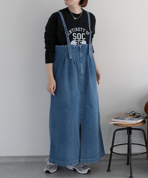cepo（セポ）の「〈2way〉〈セットアップ対応〉デニムジャンパースカート（ジャンパースカート・レディース・ブルー系2/ブルー系3・M）」の22枚目の写真
