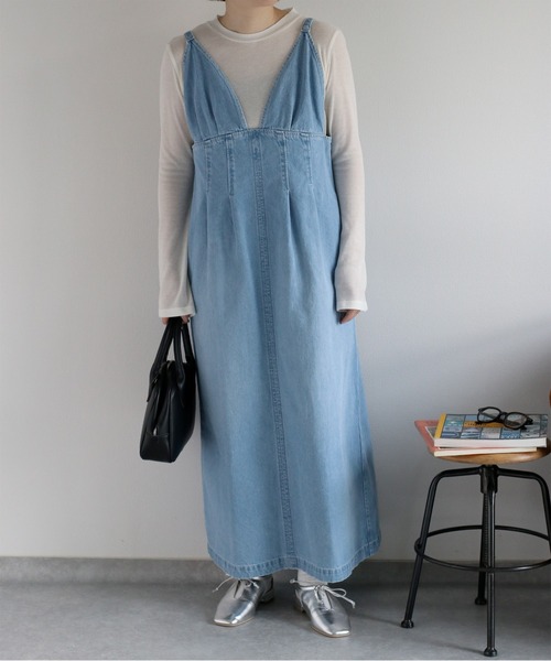 cepo（セポ）の「〈2way〉〈セットアップ対応〉デニムジャンパースカート（ジャンパースカート・レディース・ブルー系2/ブルー系3・M）」の15枚目の写真