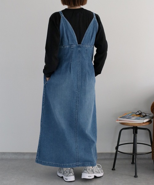 cepo（セポ）の「〈2way〉〈セットアップ対応〉デニムジャンパースカート（ジャンパースカート・レディース・ブルー系2/ブルー系3・M）」の19枚目の写真