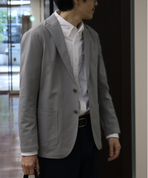 EDWIN(エドウィン)の「EDWIN(エドウィン)「デニスラ」テーラードジャケット(テーラードジャケット・メンズ・グレー・M/XL/L)」の1枚目の写真