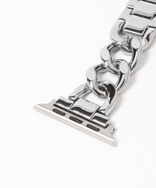 Me%(ミィパーセント)の「【ステンレス】AppleWatchチェーンバンド 326032(デジタル腕時計・レディース・ブラック/シルバー・MEDIUM)」の13枚目の写真